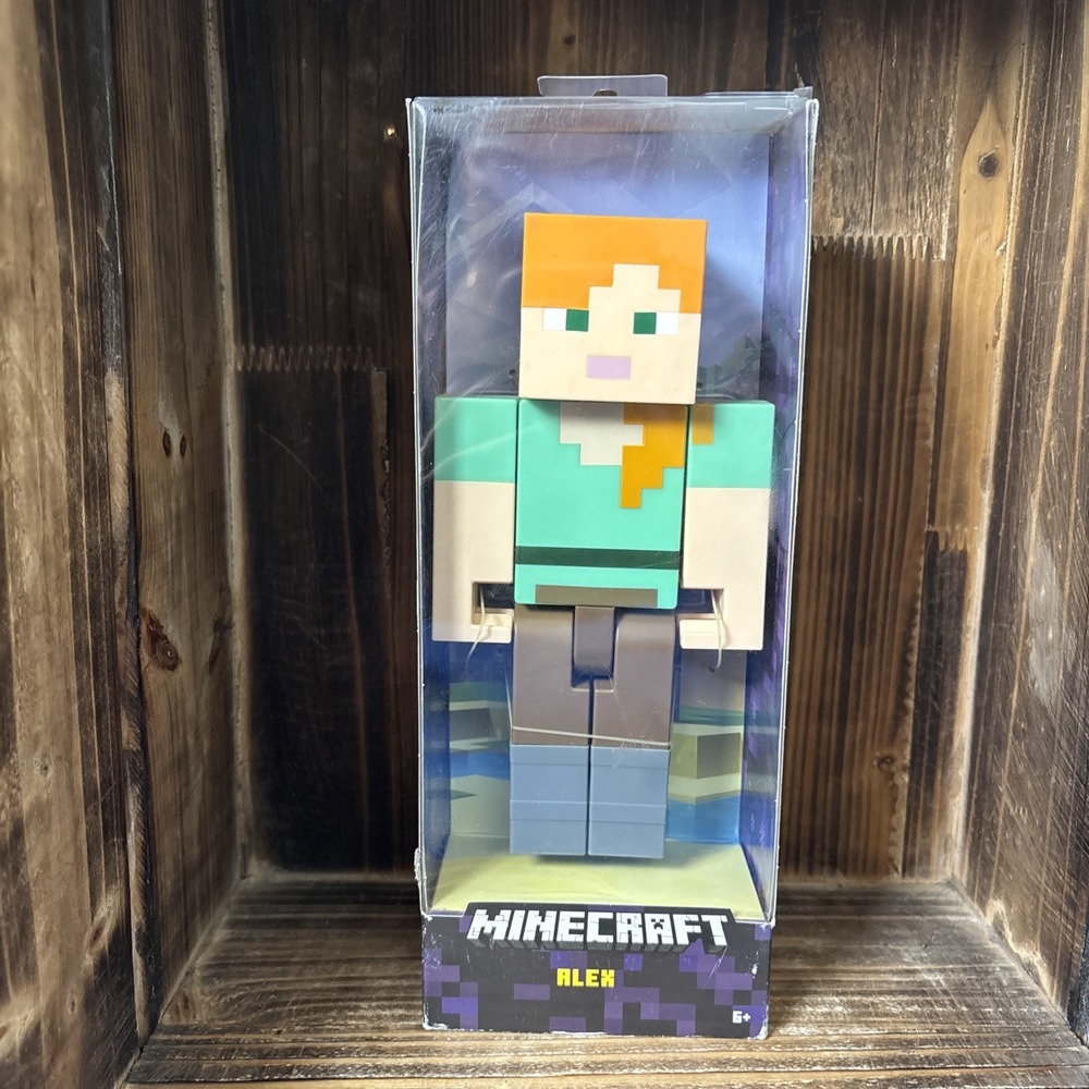 New Minecraft Alex 8.5" Large Scale Action Figure 2017 Mojang Mattel